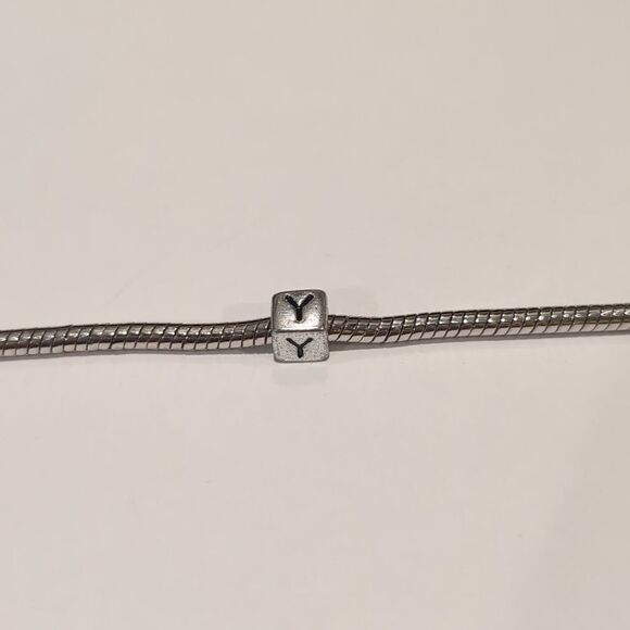 Silver Y Spacer Charm for Pandora Style Bracelet‎ - Picture 4 of 5